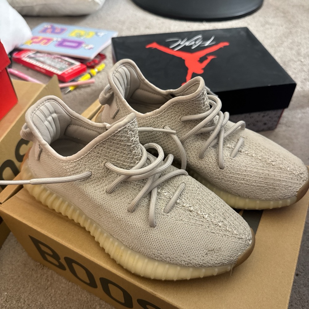 adidas Beige Yeezy Sneakers
